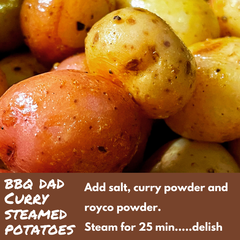 Bbqdad curry steamed potatoes #celebratebbqdad